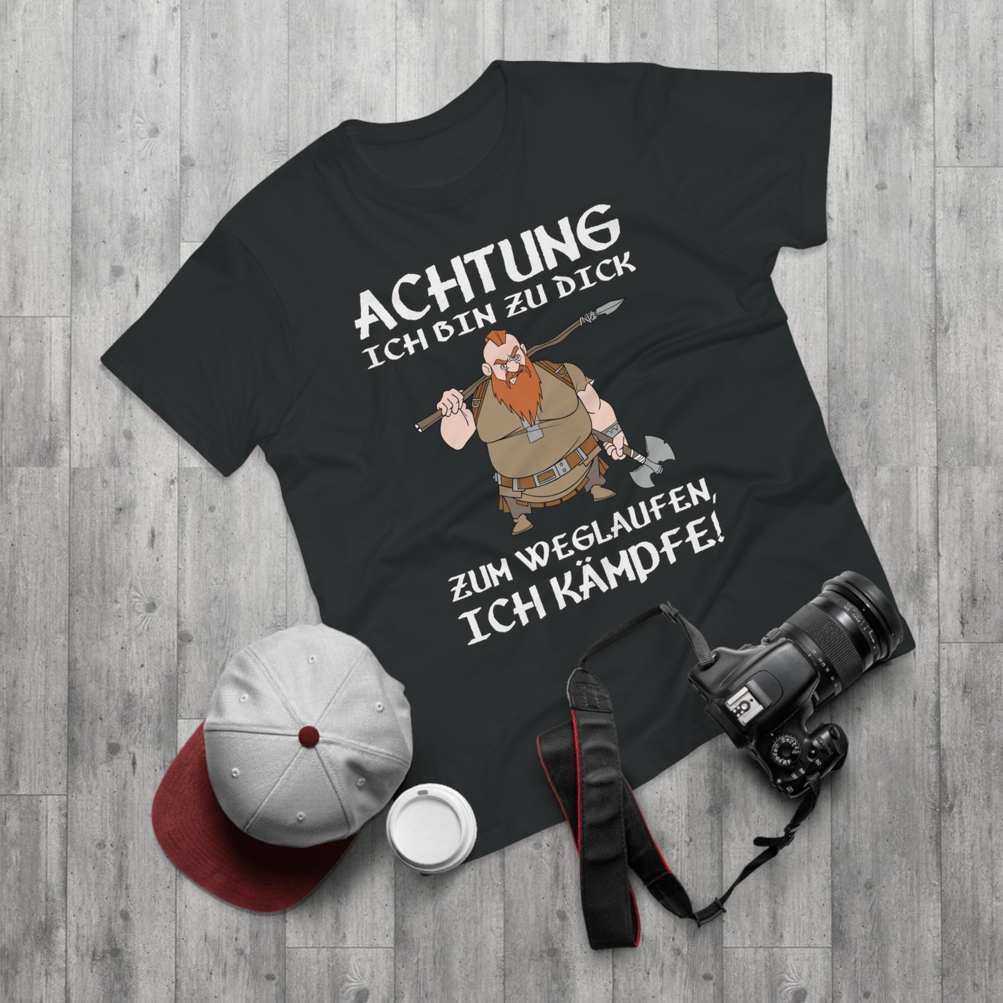 T-Shirt Achtung - Ich kämpfe (bis 5XL)