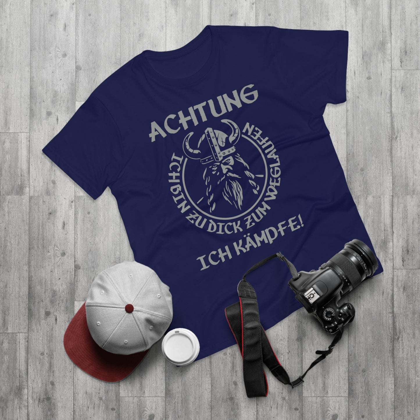 T-Shirt Achtung - Ich bin zu Dick zum weglaufen (bis 5XL)