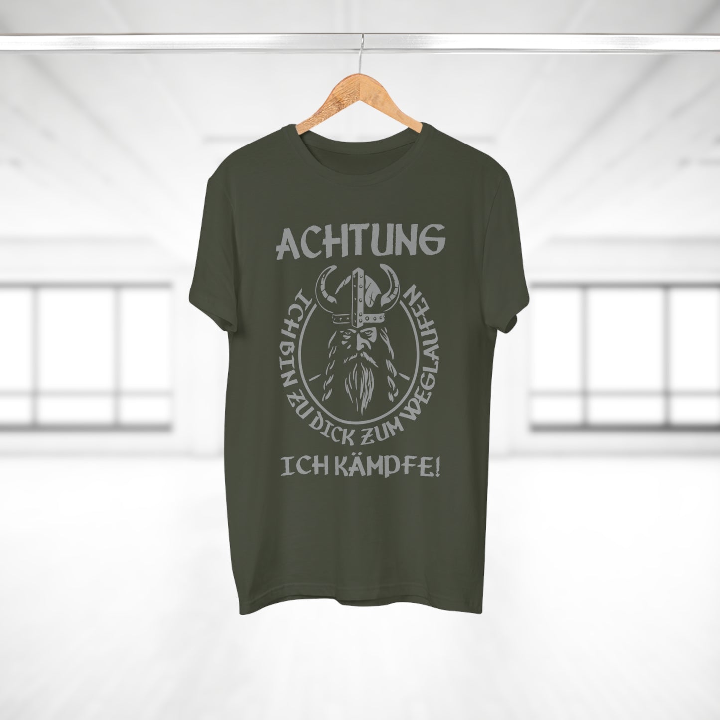 T-Shirt Achtung - Ich bin zu Dick zum weglaufen (bis 5XL)