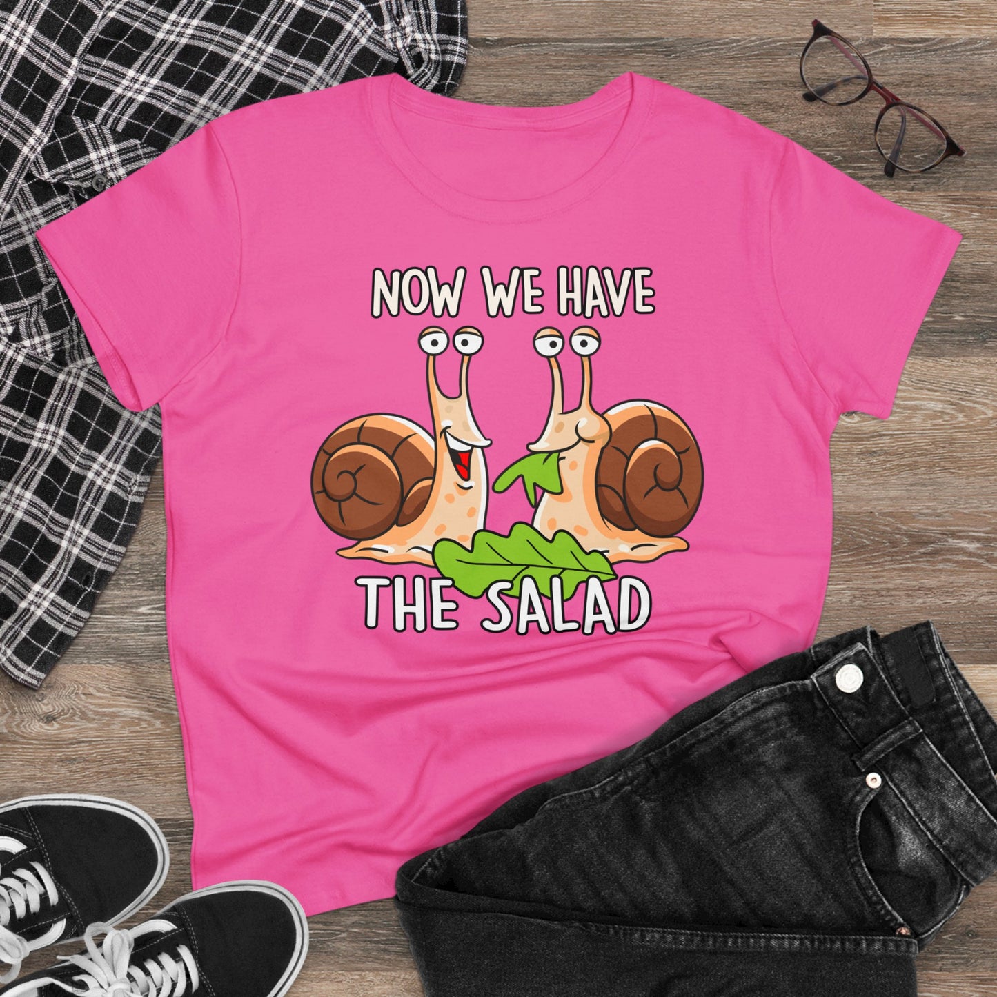 Damen T-Shirt Now we have the Salad