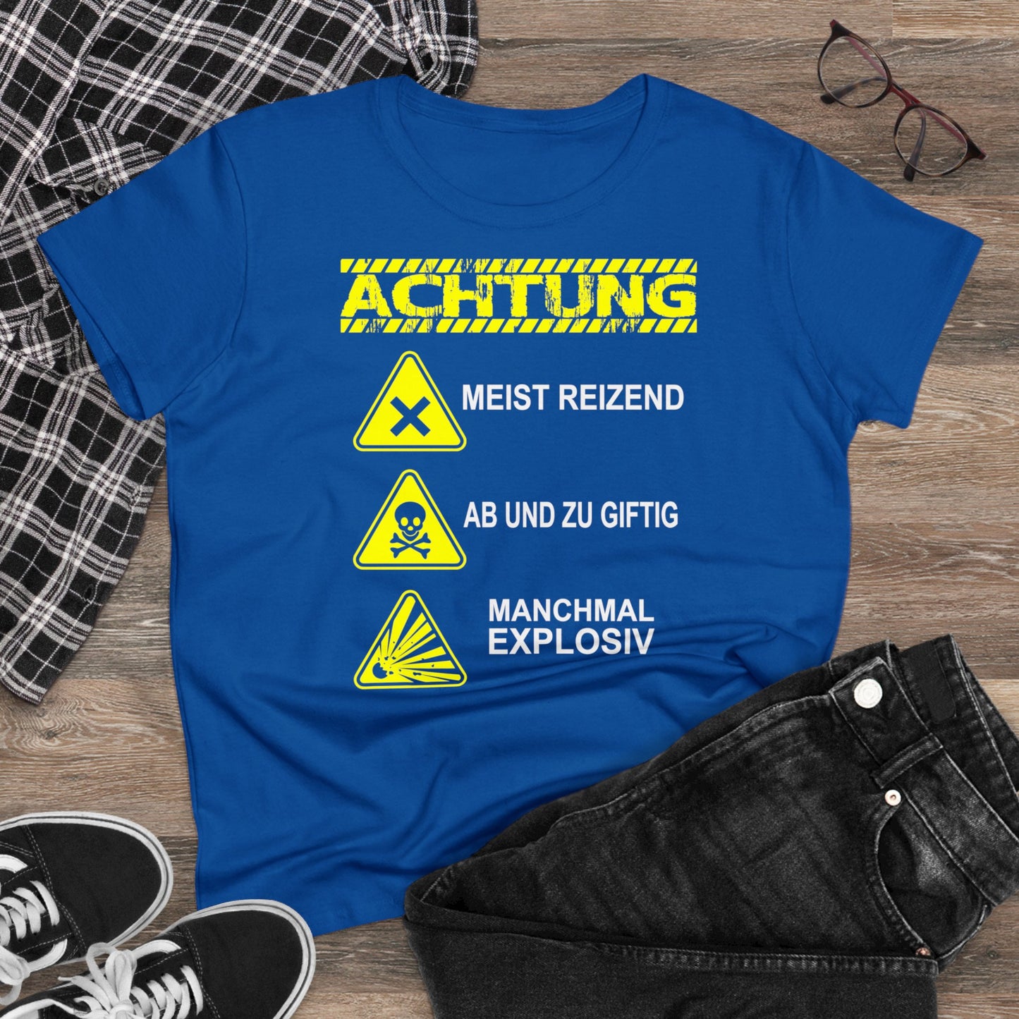 Damen T-Shirt Achtung