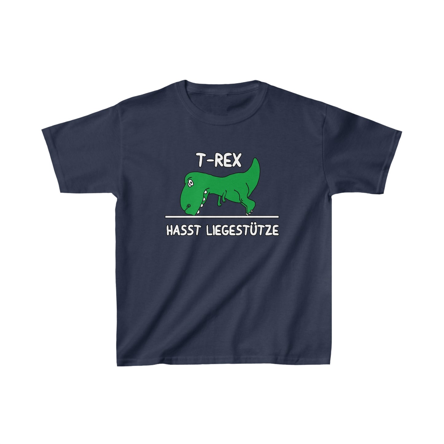 Kinder T-Shirt T-Rex hasst Liegestütze