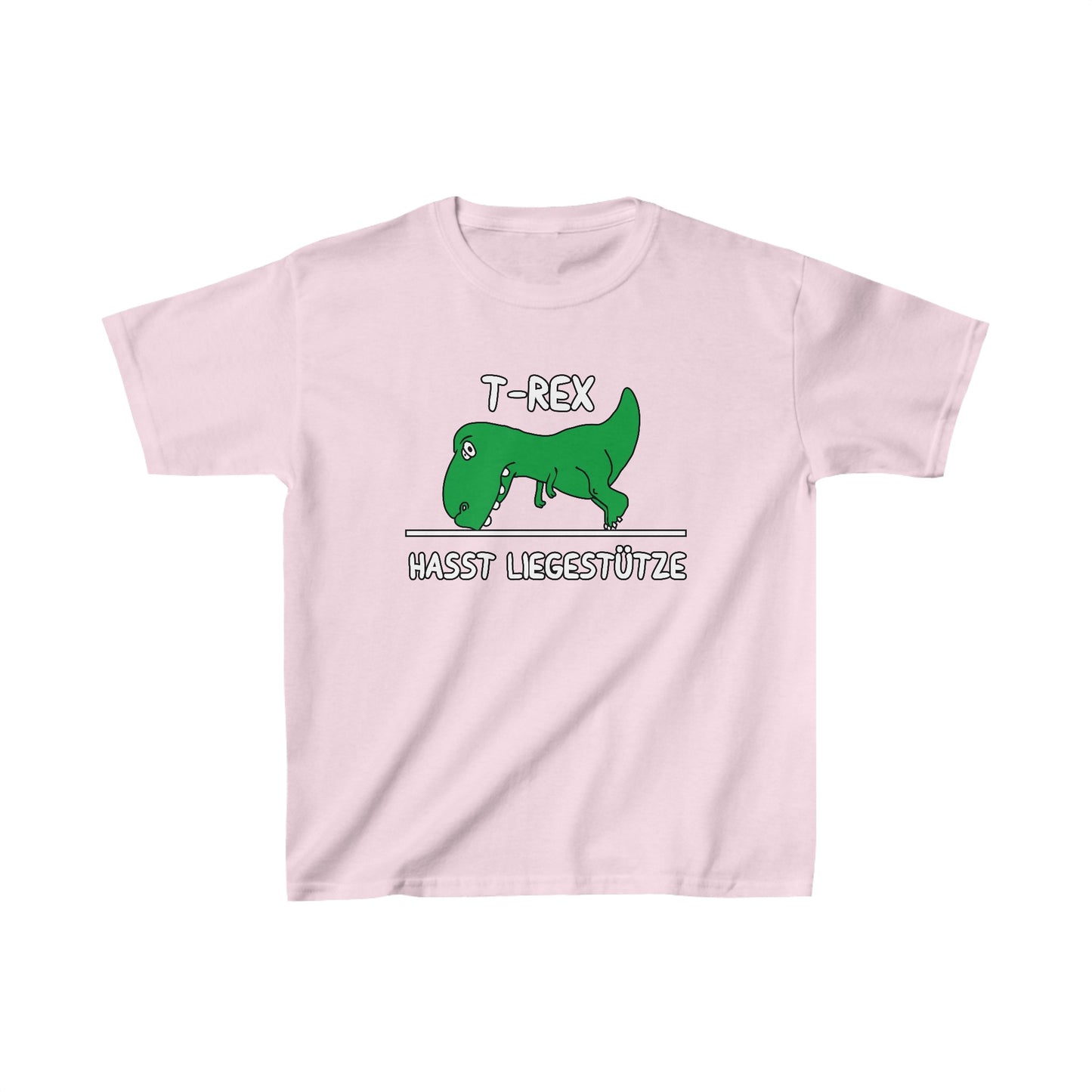 Kinder T-Shirt T-Rex hasst Liegestütze