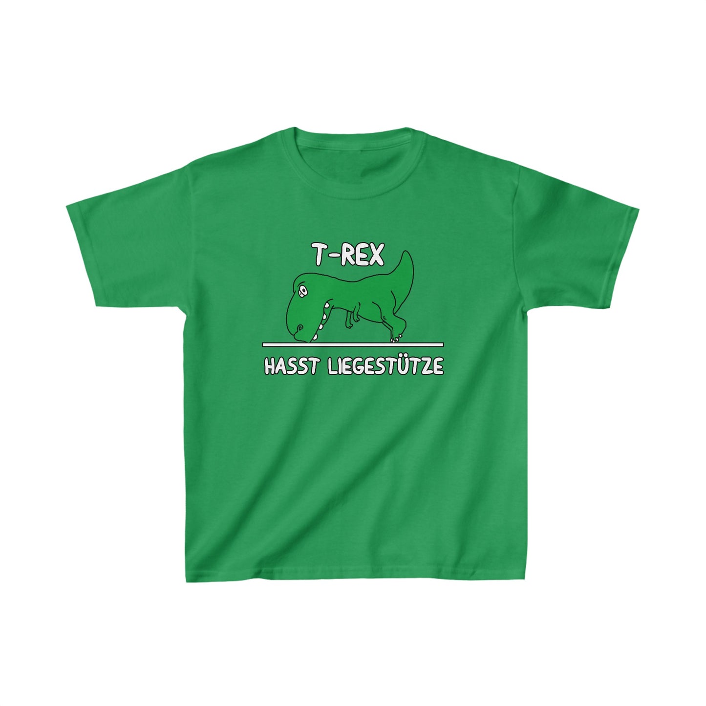 Kinder T-Shirt T-Rex hasst Liegestütze