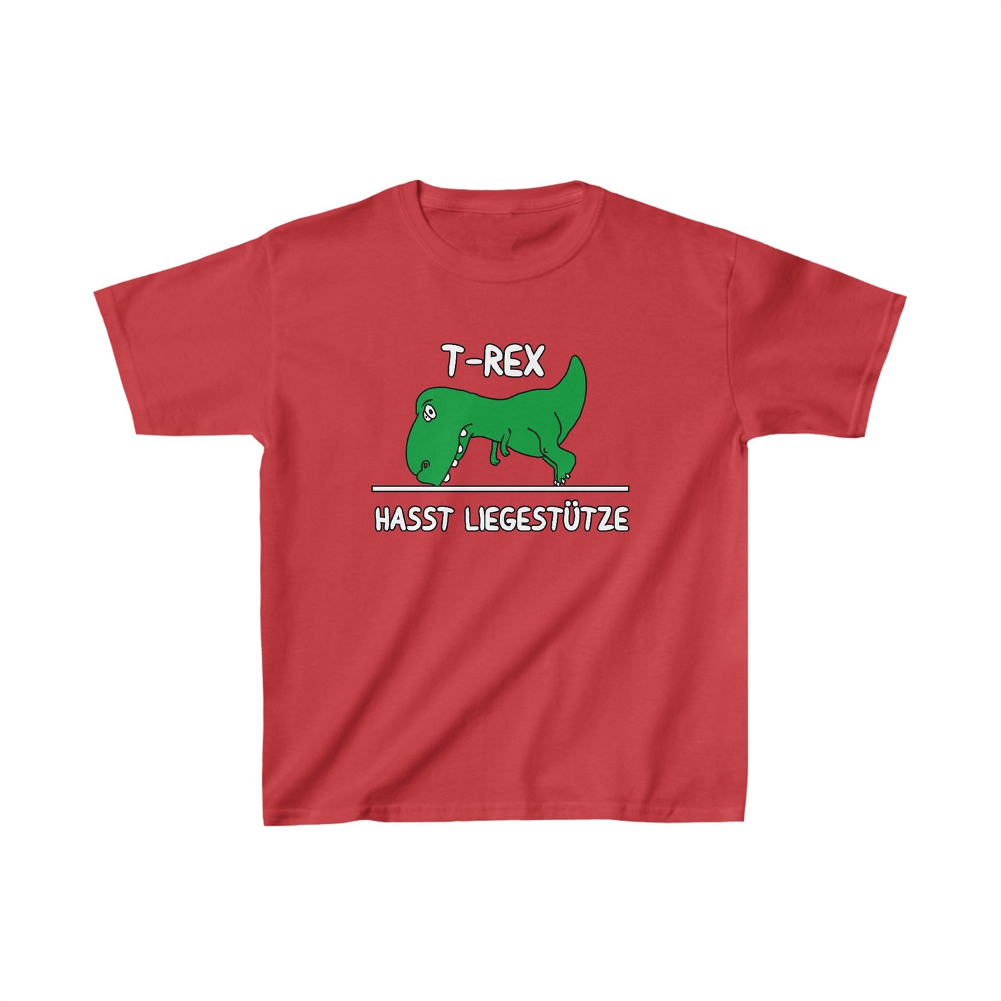 Kinder T-Shirt T-Rex hasst Liegestütze