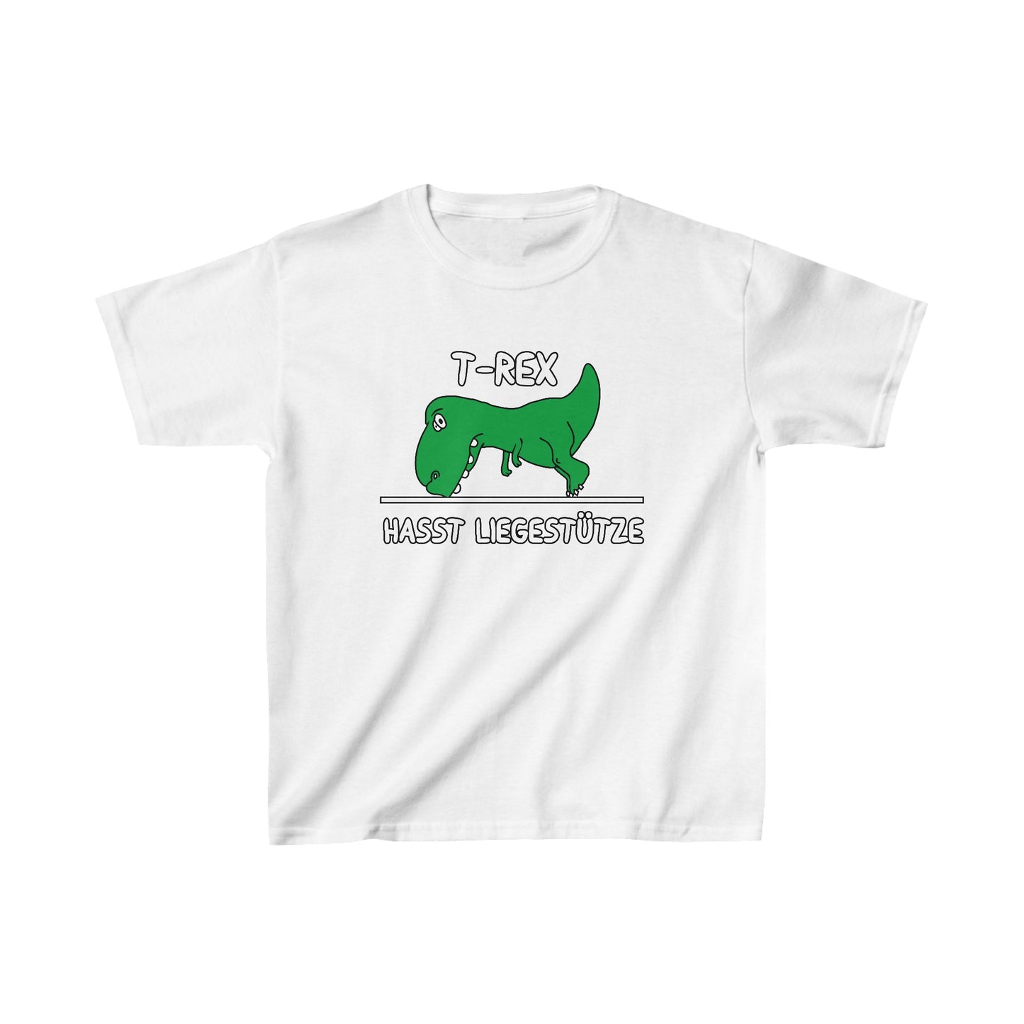Kinder T-Shirt T-Rex hasst Liegestütze