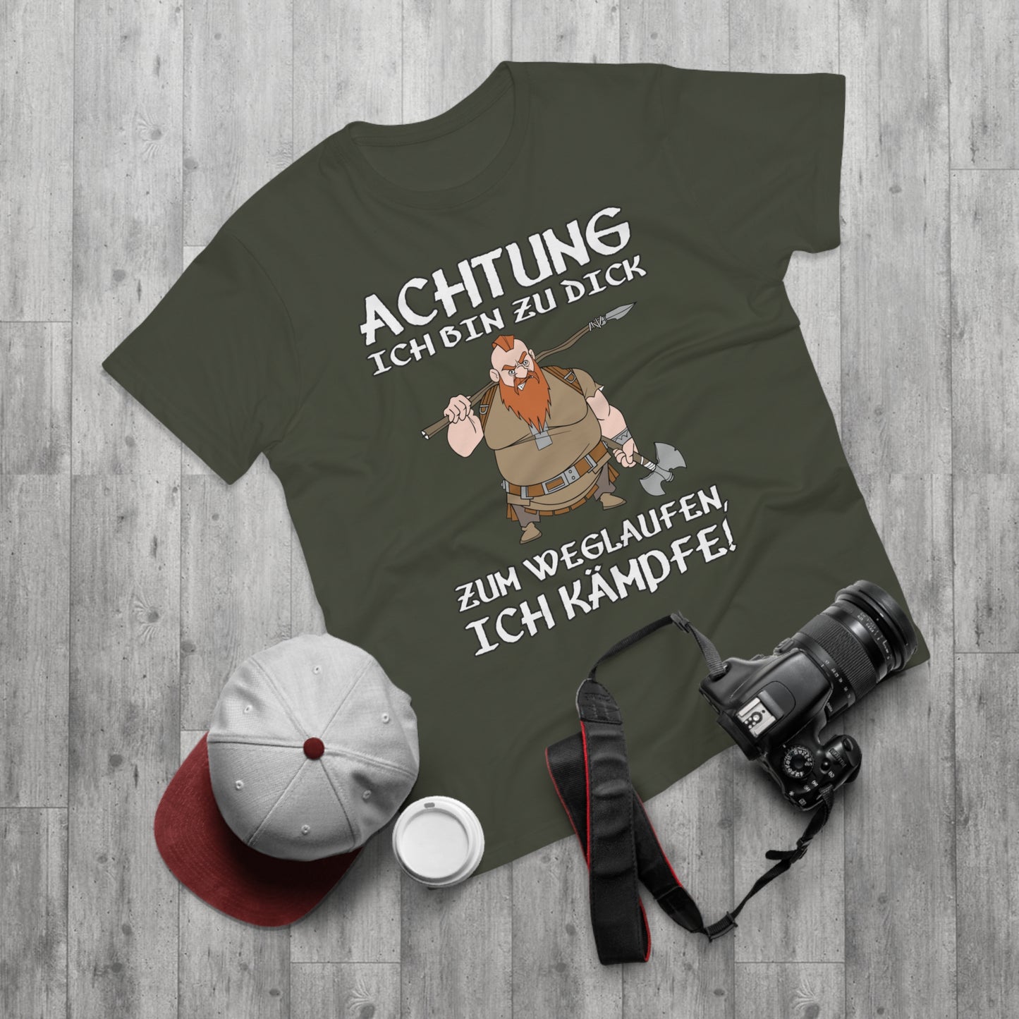 T-Shirt Achtung - Ich kämpfe (bis 5XL)