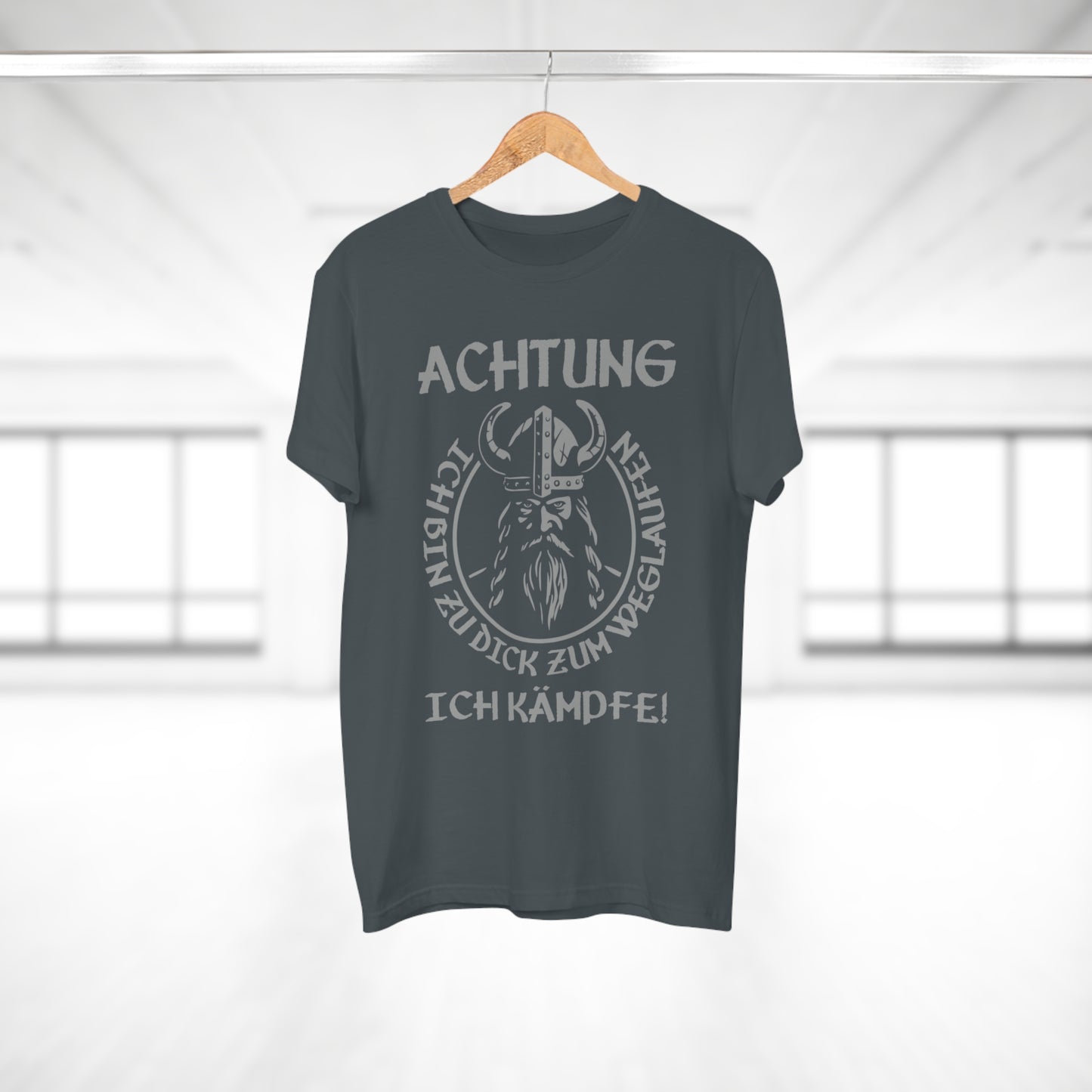T-Shirt Achtung - Ich bin zu Dick zum weglaufen (bis 5XL)