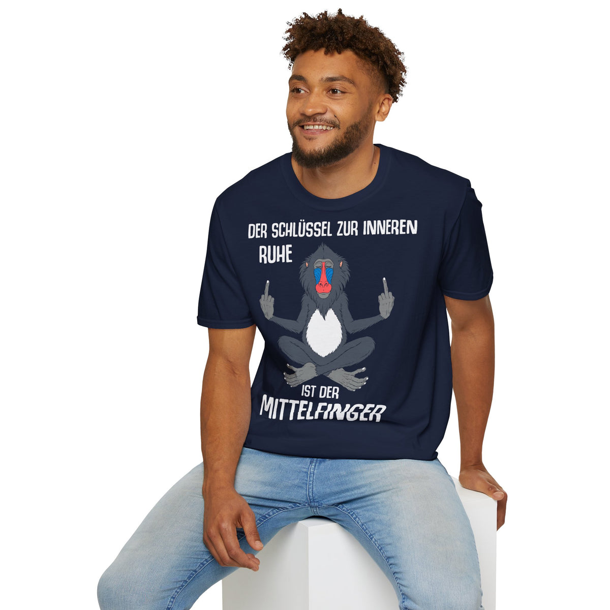 T-Shirt (bis 5XL) Der Schlüssel zur inneren Ruhe ist der Mittelfinger