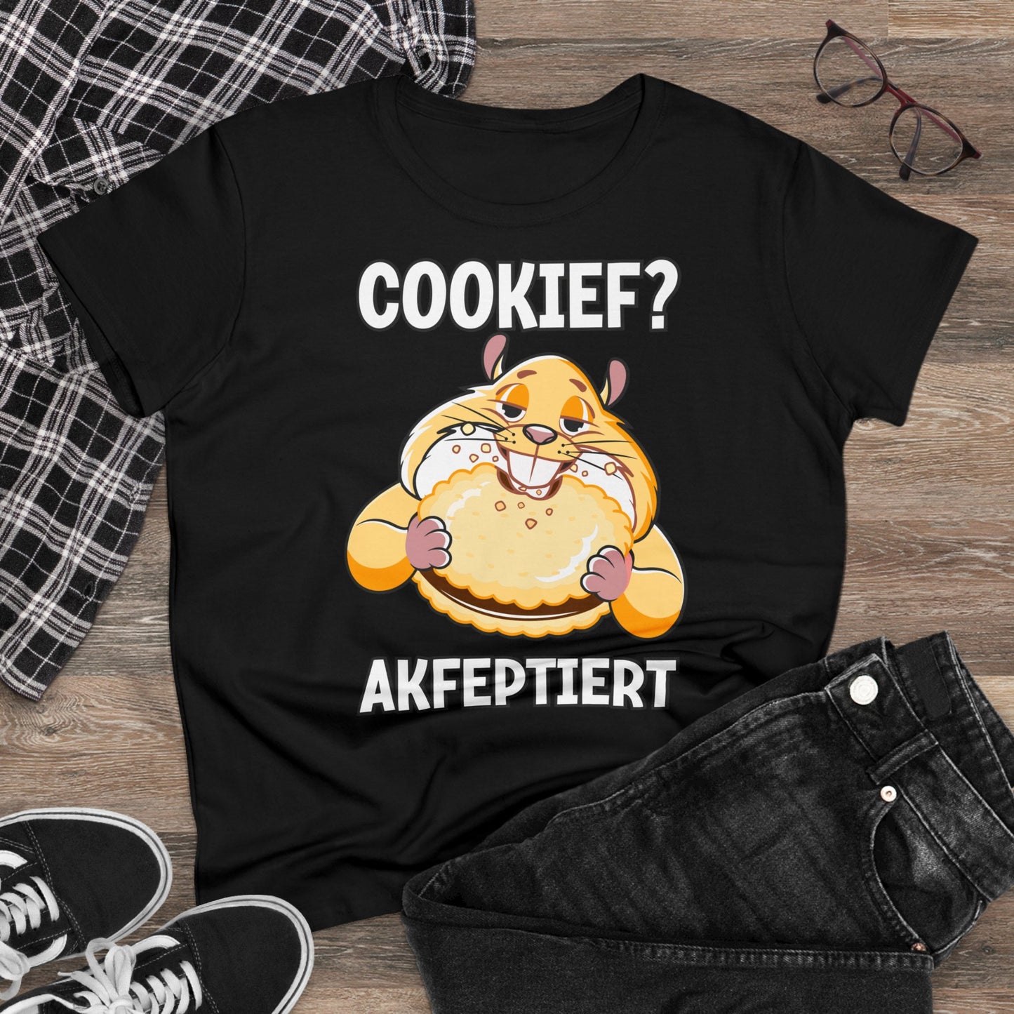 Damen T-Shirt Cookief akfeptiert