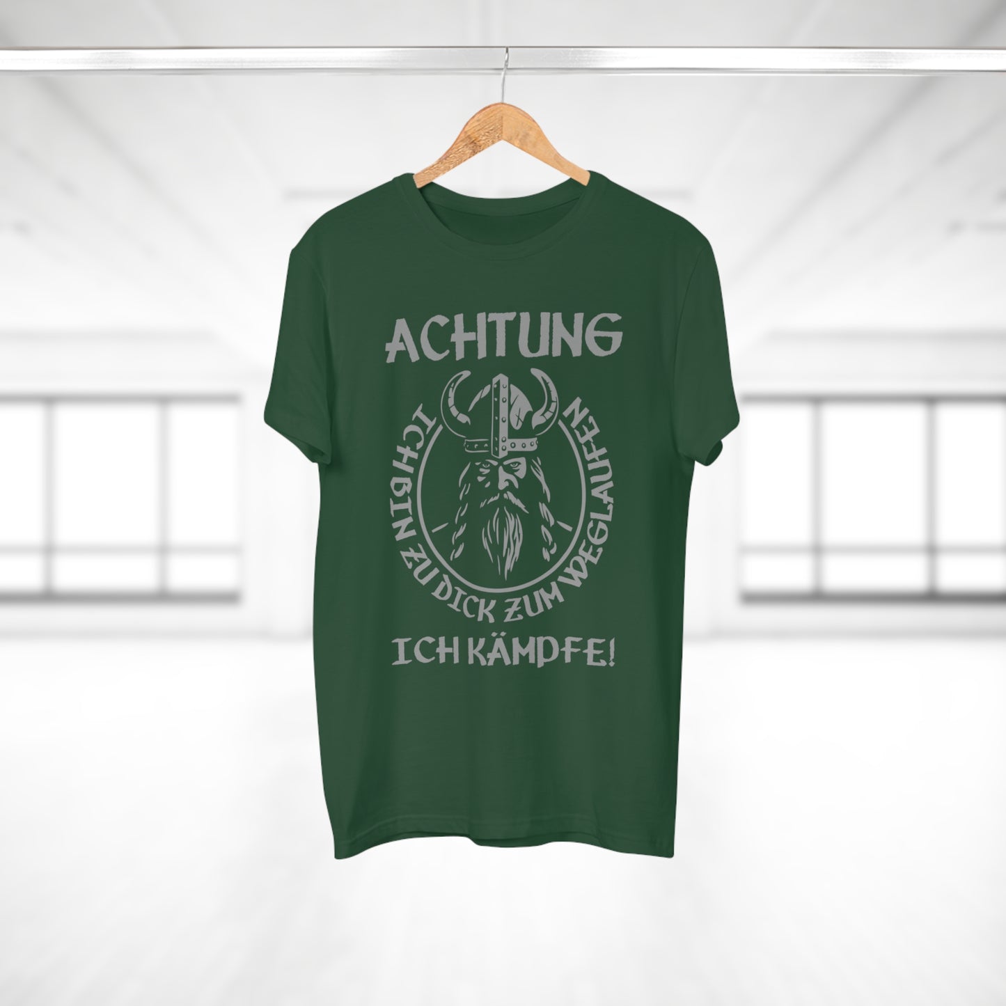 T-Shirt Achtung - Ich bin zu Dick zum weglaufen (bis 5XL)