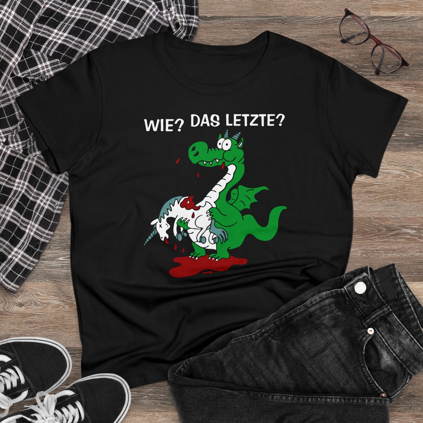 Damen T-Shirt Wie? Das letzte?