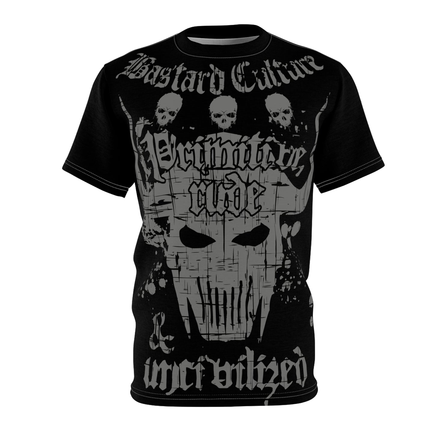 Allover T-Shirt: Bastard Culture - Primitive, rude & uncivilized