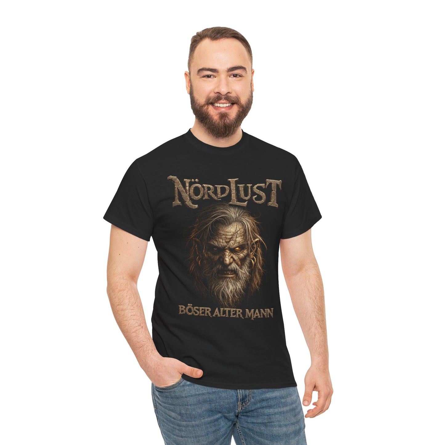 T-Shirt (bis 5XL) NördLust Böser alter Mann