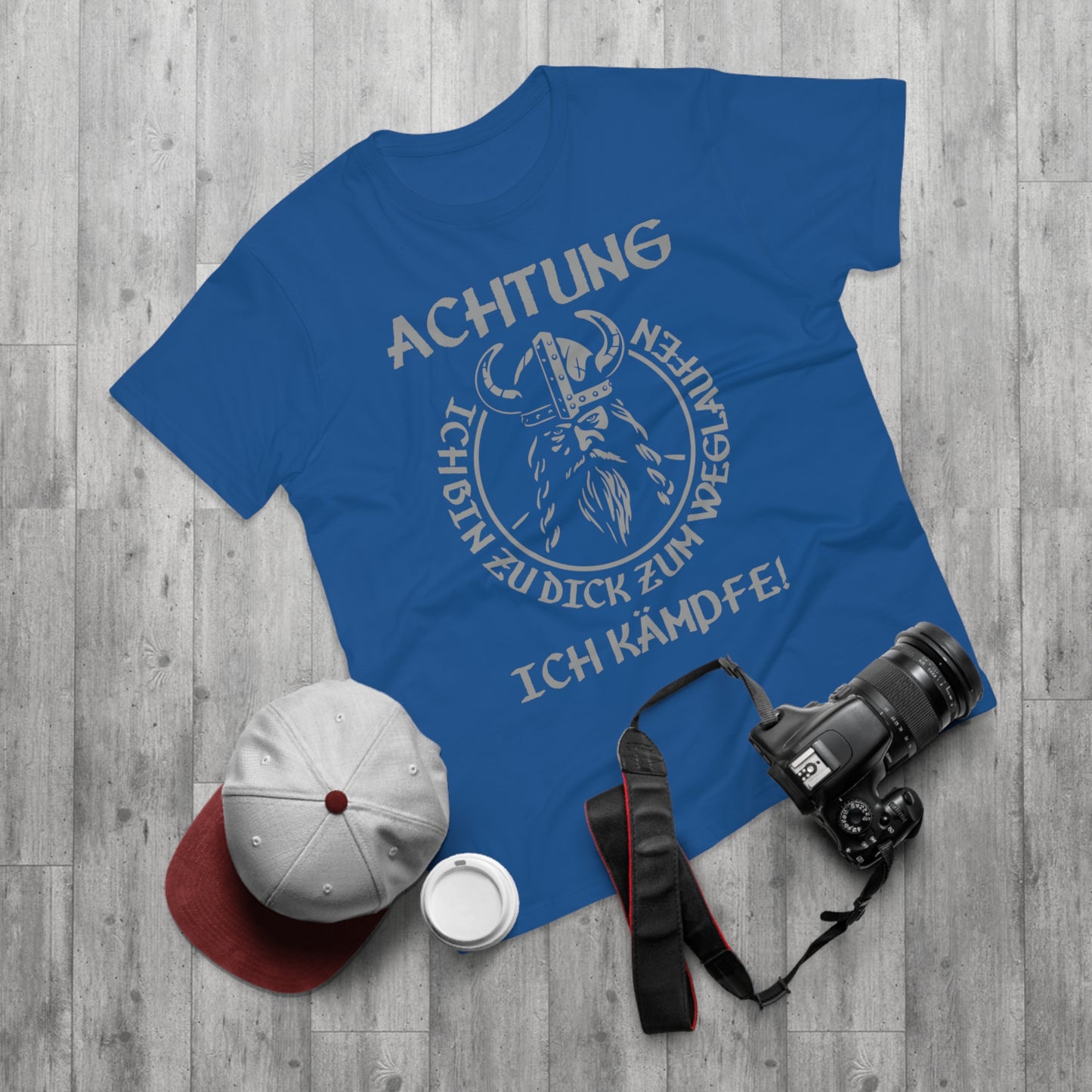 T-Shirt Achtung - Ich bin zu Dick zum weglaufen (bis 5XL)