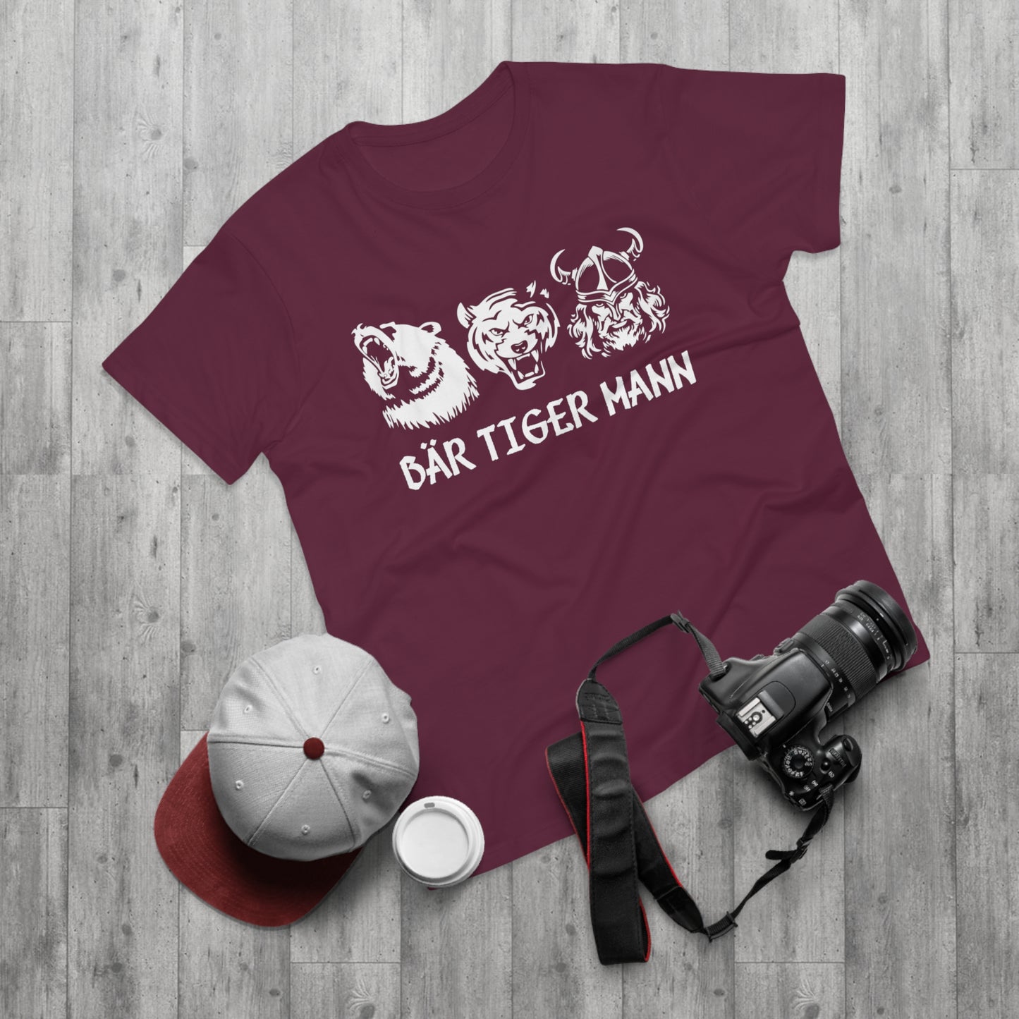 T-shirt Bär Tiger Mann - Bärtiger Mann (bis 5XL)