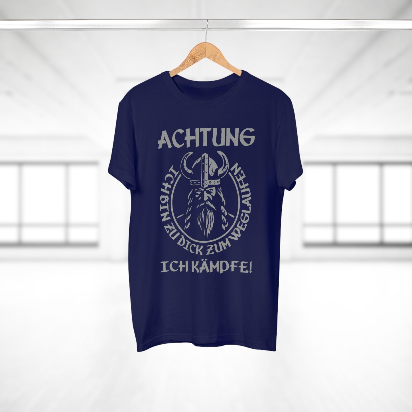 T-Shirt Achtung - Ich bin zu Dick zum weglaufen (bis 5XL)