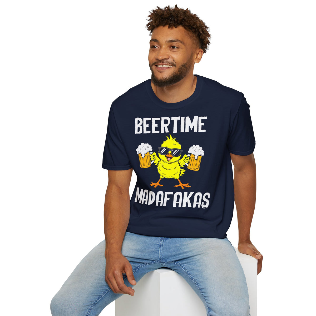 T-Shirt (bis 5XL) Beertime Madafakas
