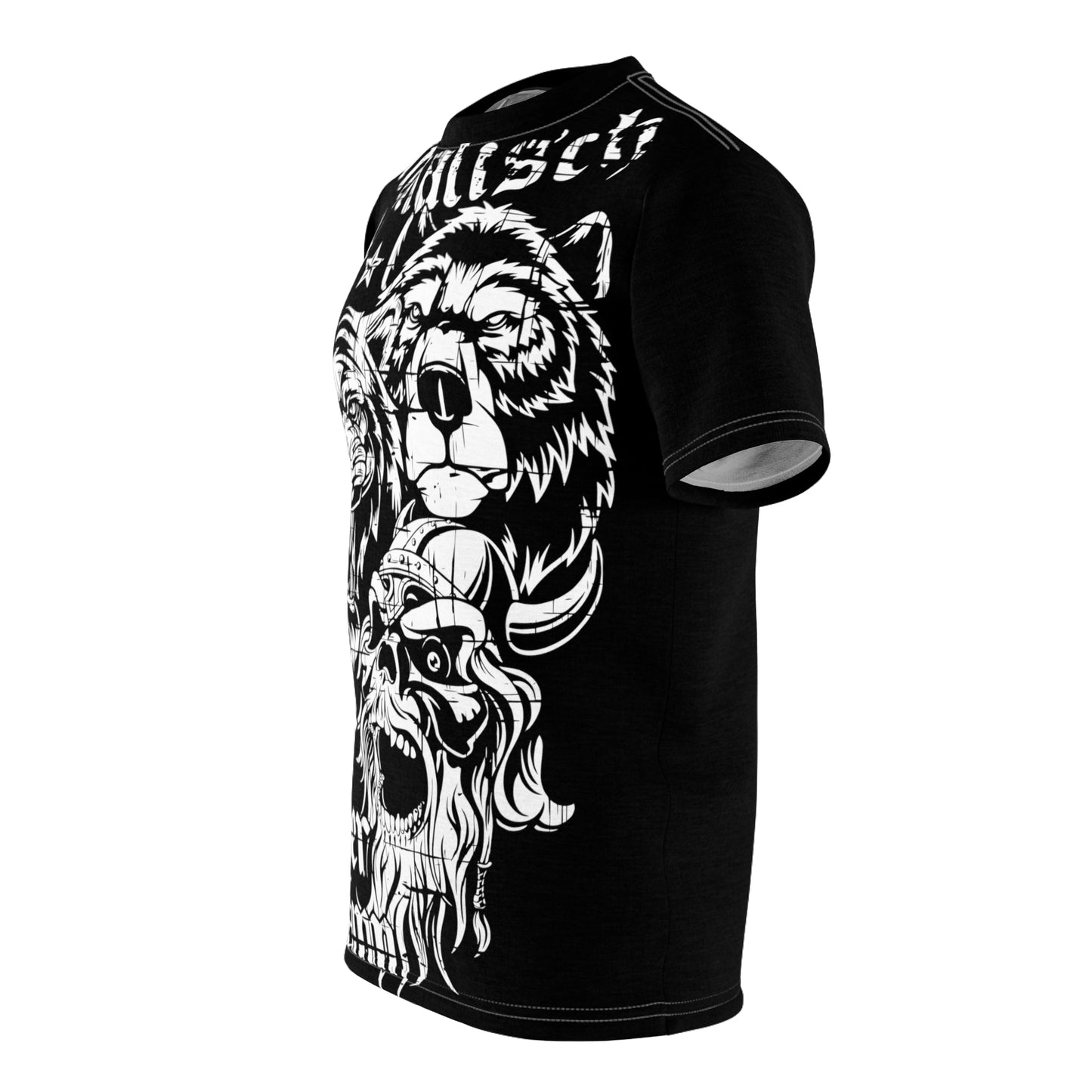 Allover T-Shirt Bär Tiger Mann