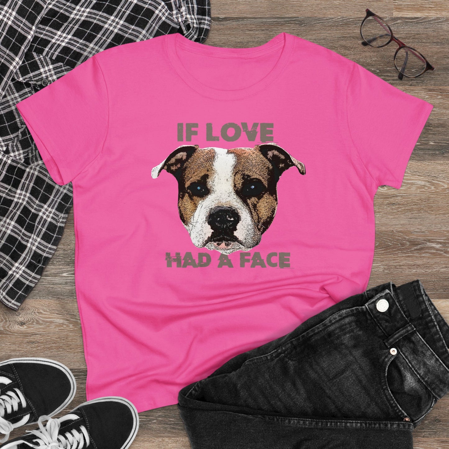 Damen T-Shirt If Love had a Face