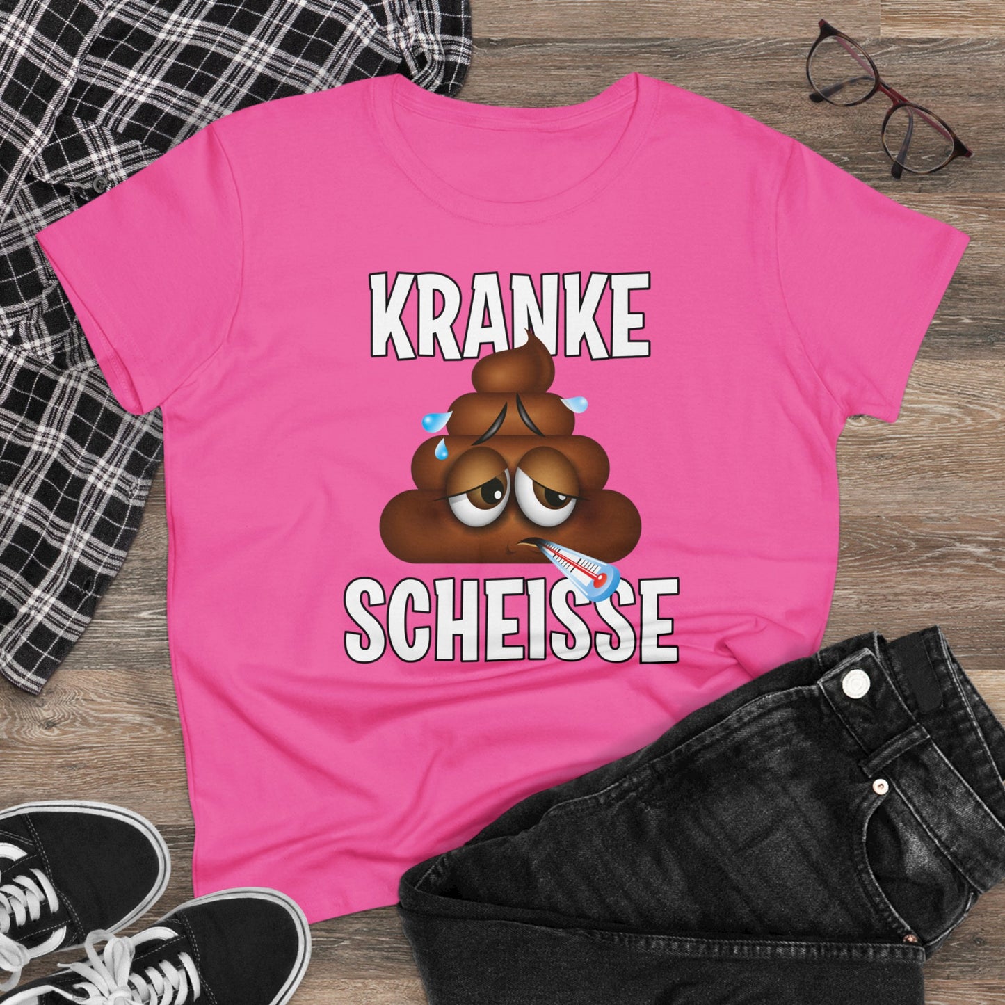 Damen T-Shirt Kranke Scheisse