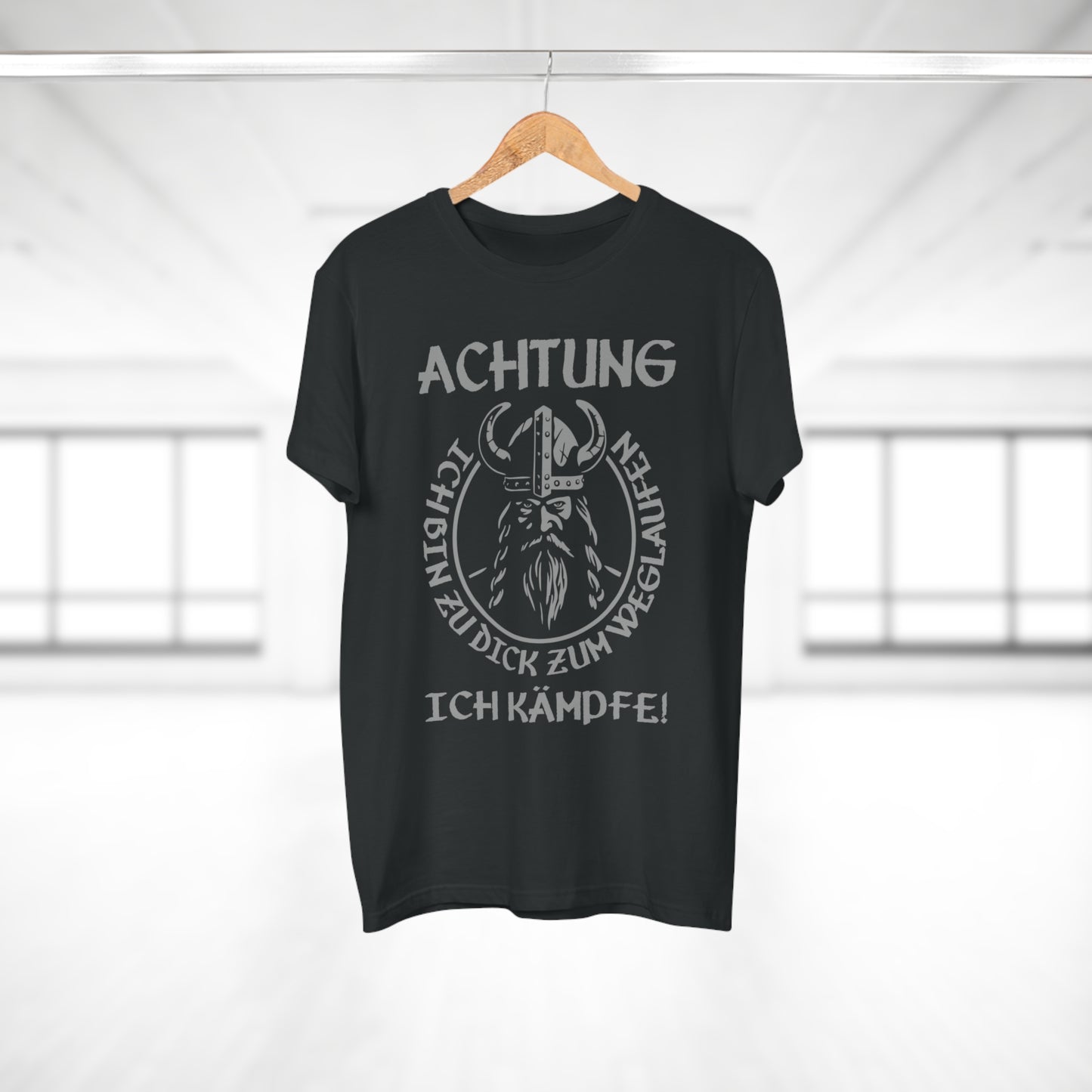 T-Shirt Achtung - Ich bin zu Dick zum weglaufen (bis 5XL)
