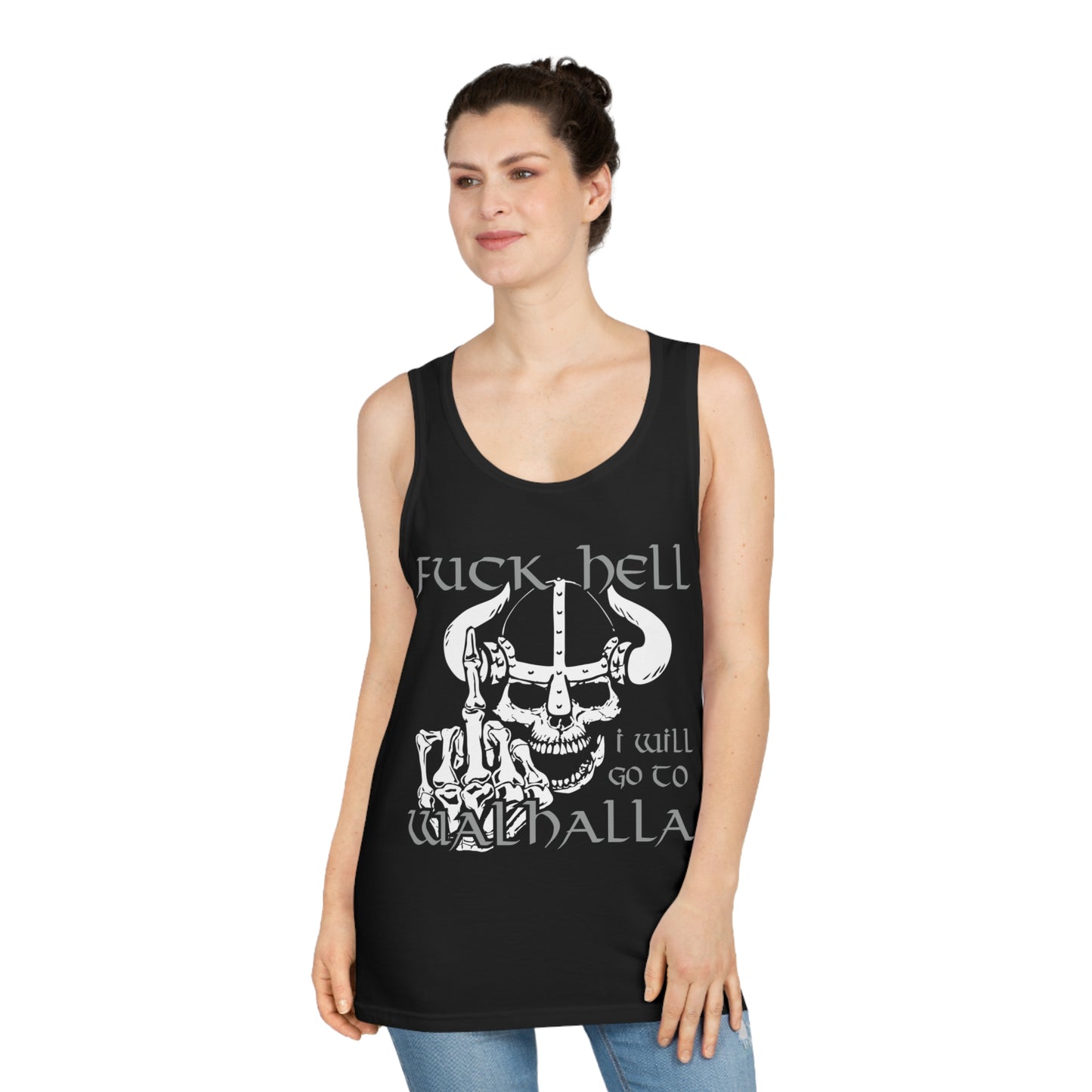 Tank Top Fuck Hell I will go to Walhalla