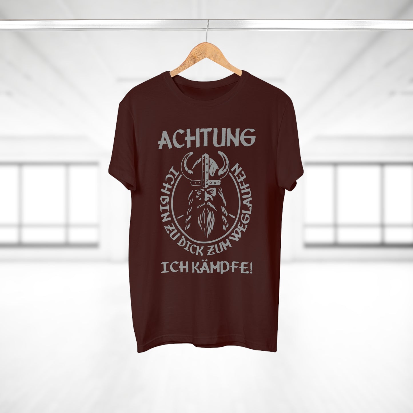 T-Shirt Achtung - Ich bin zu Dick zum weglaufen (bis 5XL)