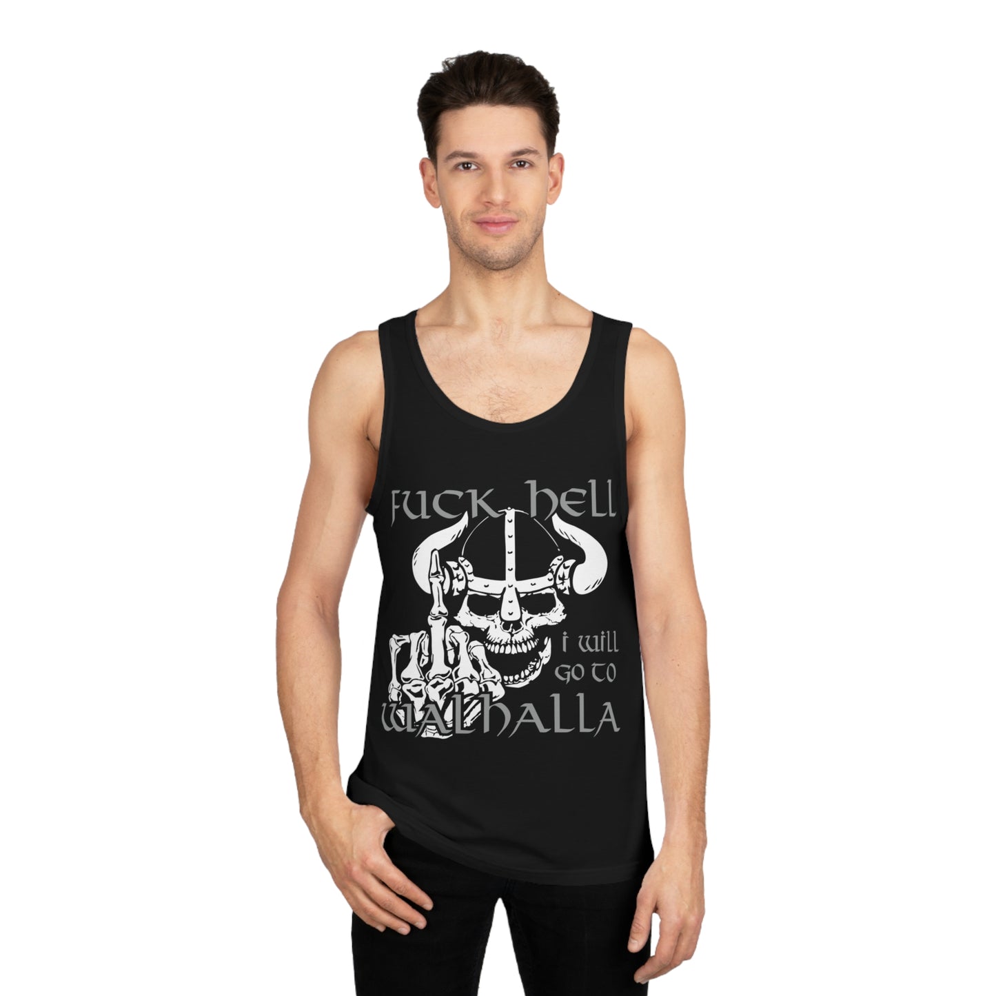 Tank Top Fuck Hell I will go to Walhalla