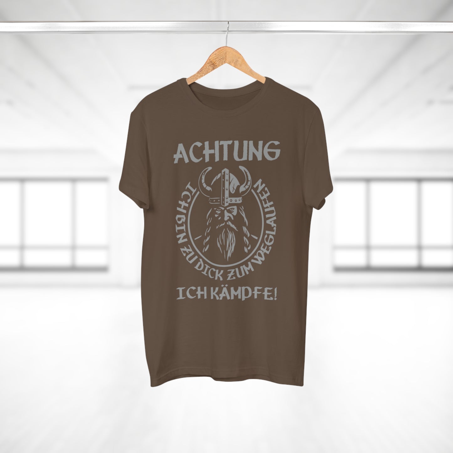 T-Shirt Achtung - Ich bin zu Dick zum weglaufen (bis 5XL)