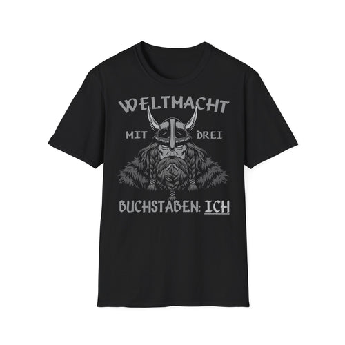 T-Shirt Weltmacht mit 3 Buchstaben