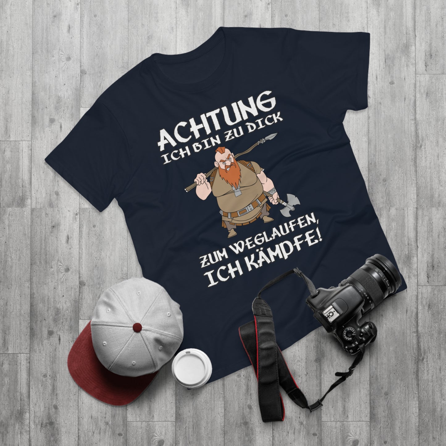 T-Shirt Achtung - Ich kämpfe (bis 5XL)