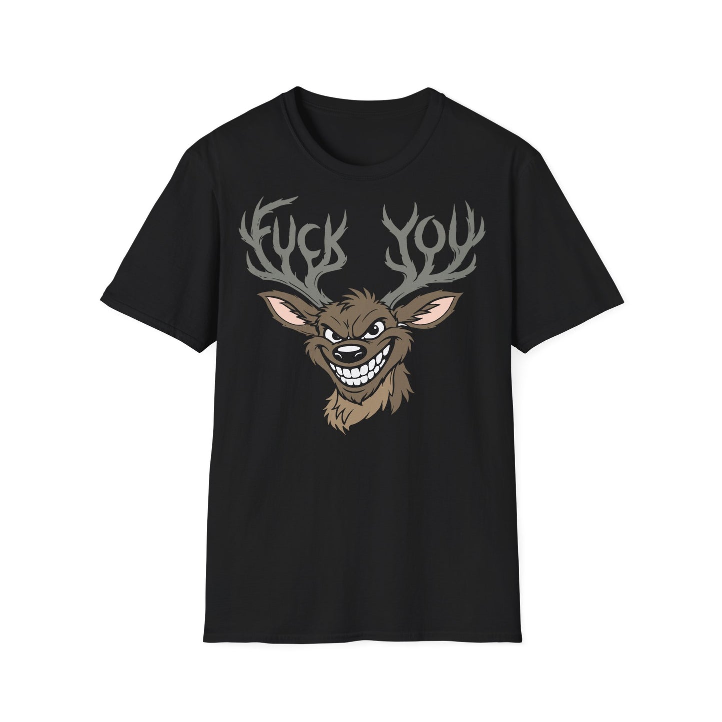 T-Shirt (bis 5XL) Hirsch Fuck you