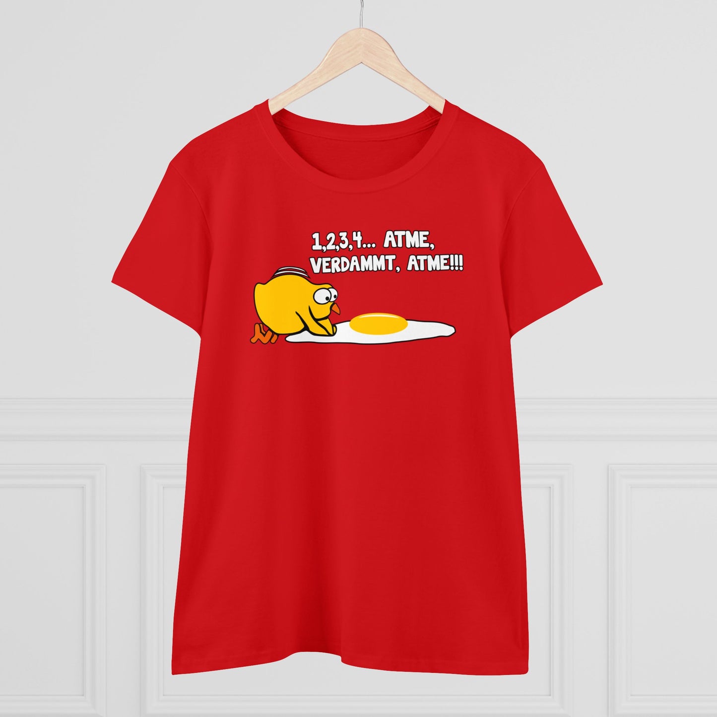 Damen T-Shirt 1,2,3,4...Atme, verdammt