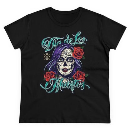 Damen T-Shirt Dia de Los Muertos