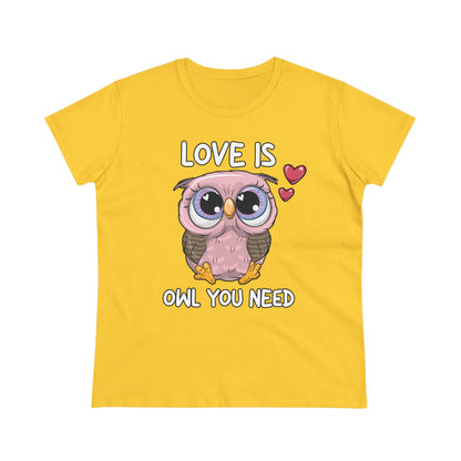 Damen T-Shirt Love is Owl you need