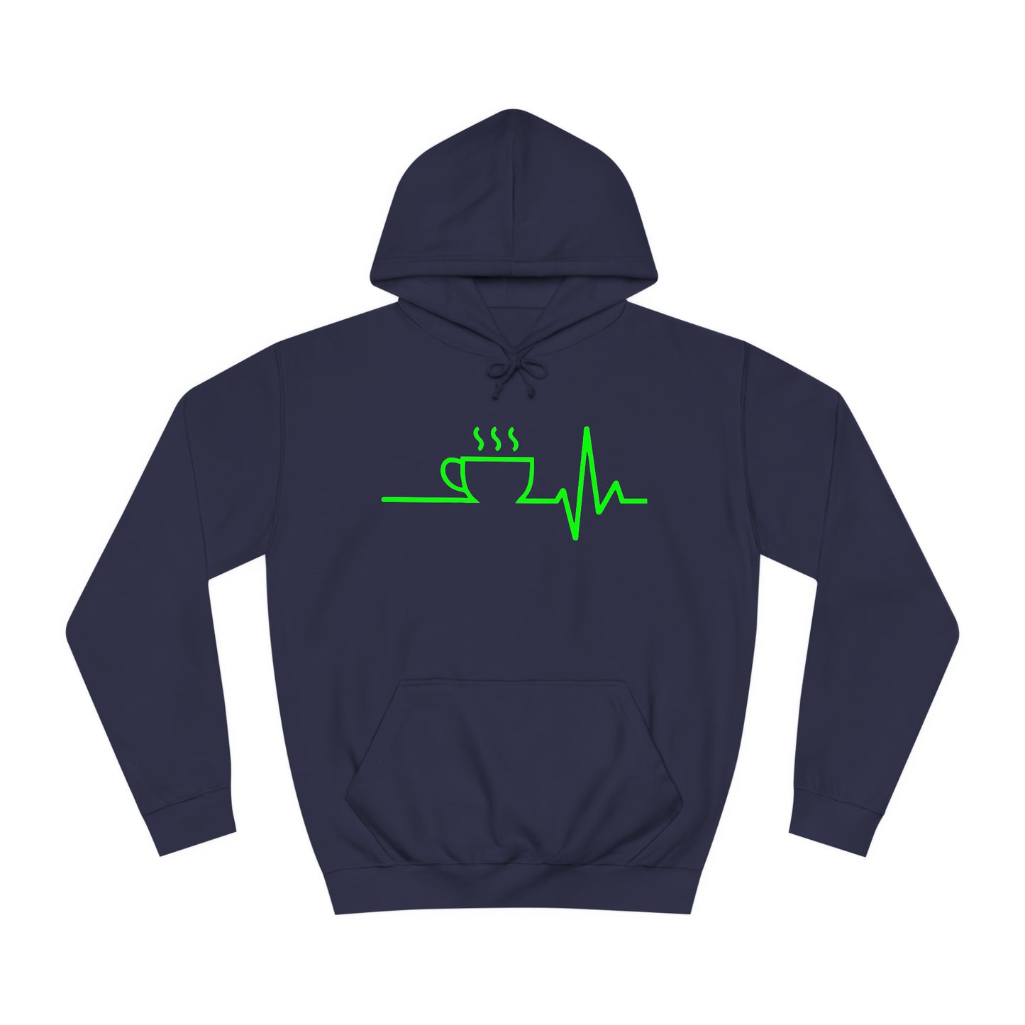 Unisex Hoodie Kaffee EKG