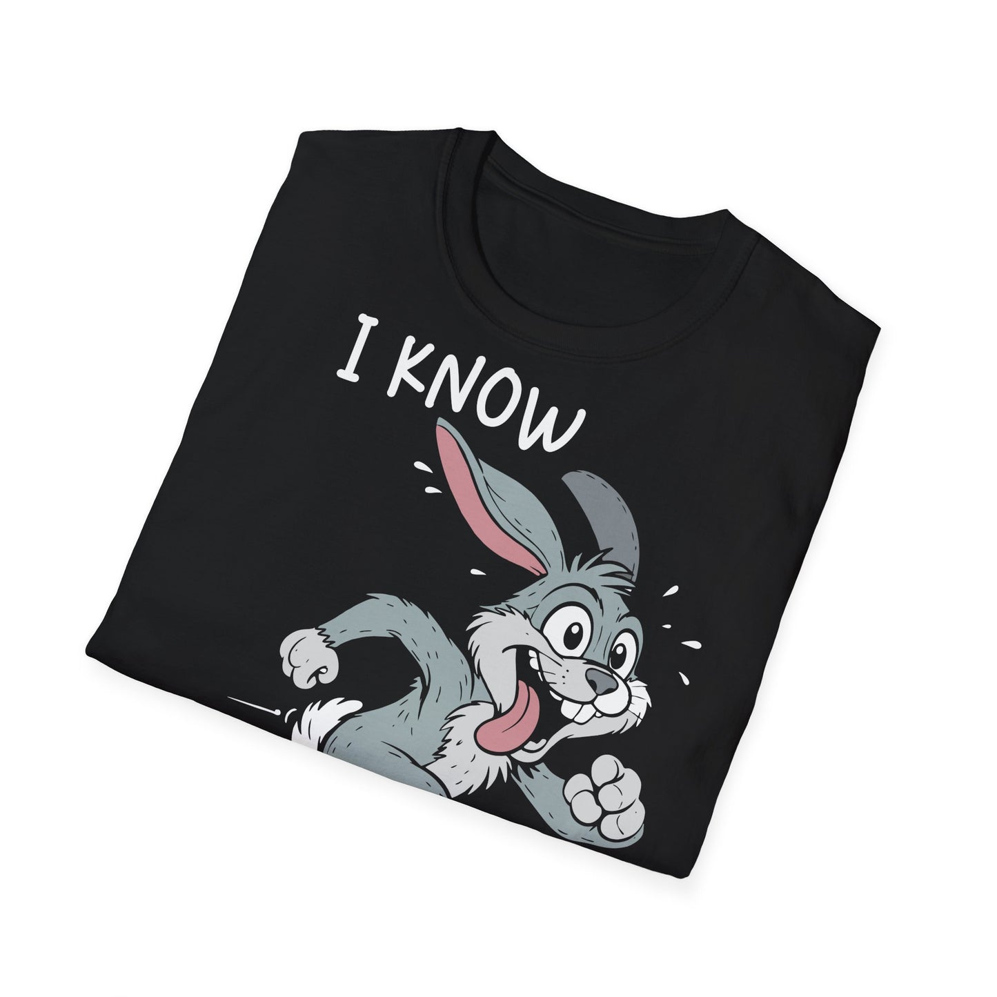 T-Shirt (bis 5XL) I know how the Bunny runs