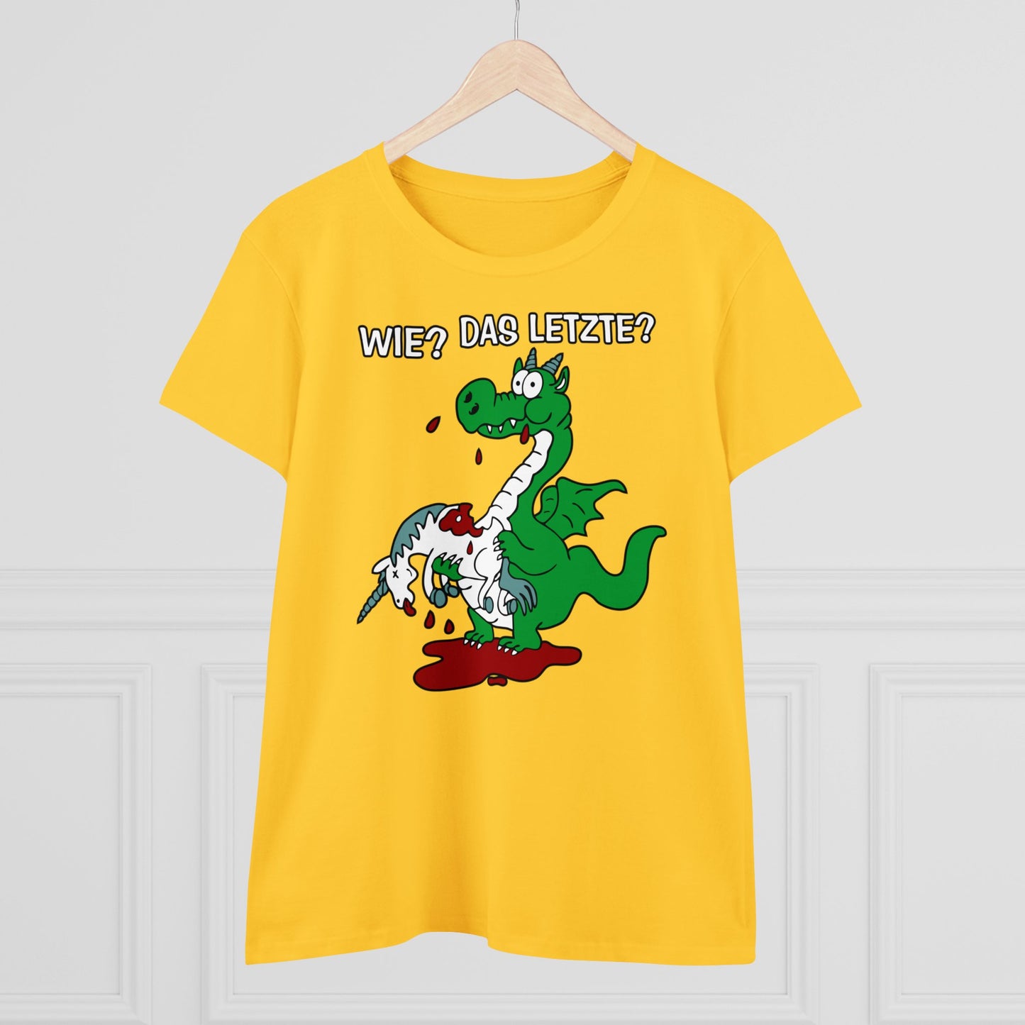 Damen T-Shirt Wie? Das letzte?