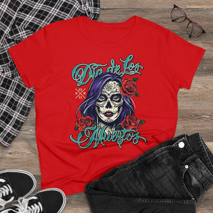 Damen T-Shirt Dia de Los Muertos