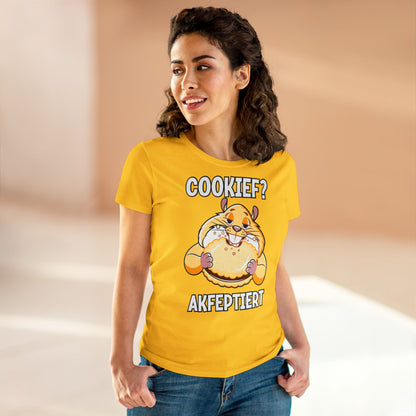 Damen T-Shirt Cookief akfeptiert
