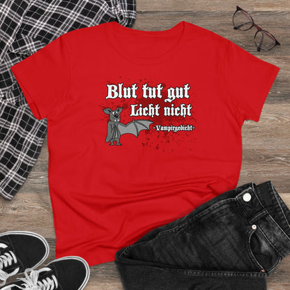 Damen T-Shirt Vampirgedicht
