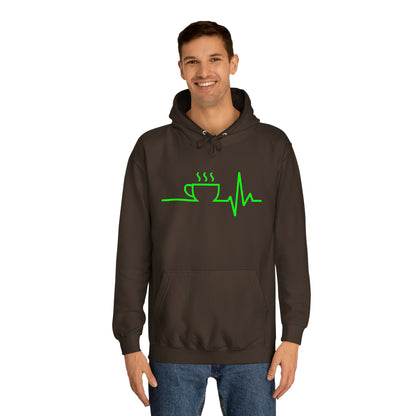 Unisex Hoodie Kaffee EKG