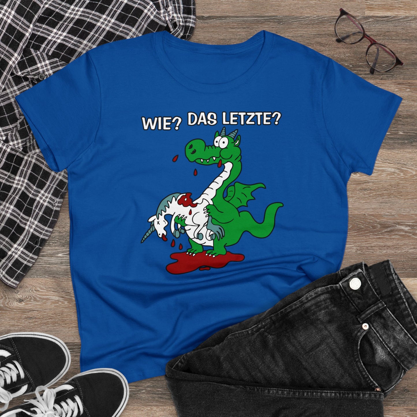 Damen T-Shirt Wie? Das letzte?