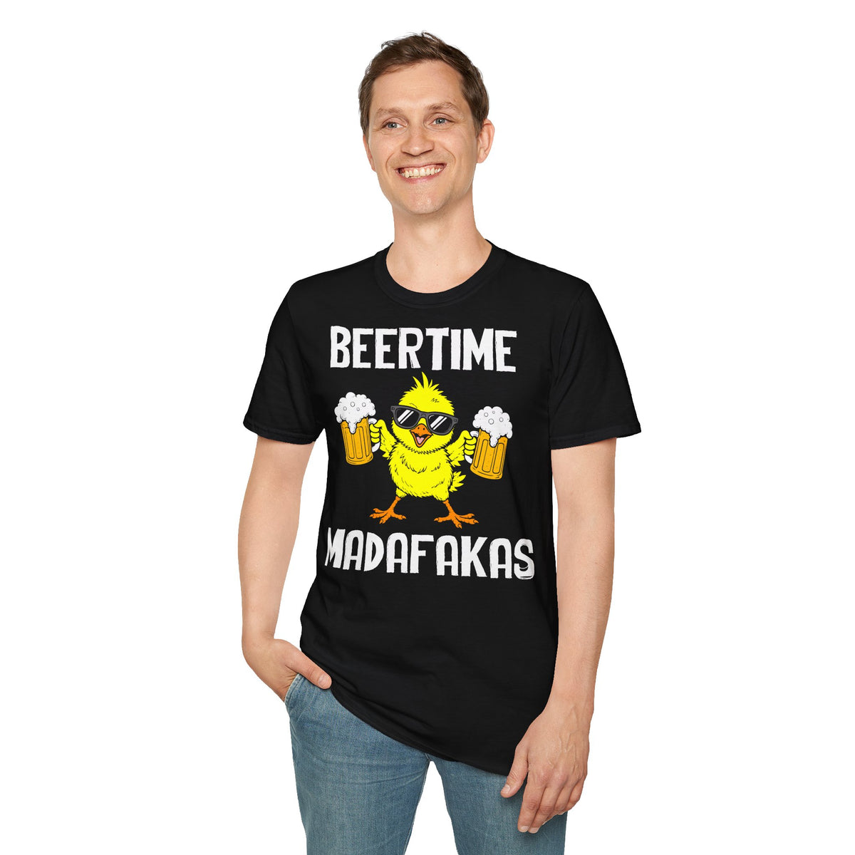 T-Shirt (bis 5XL) Beertime Madafakas
