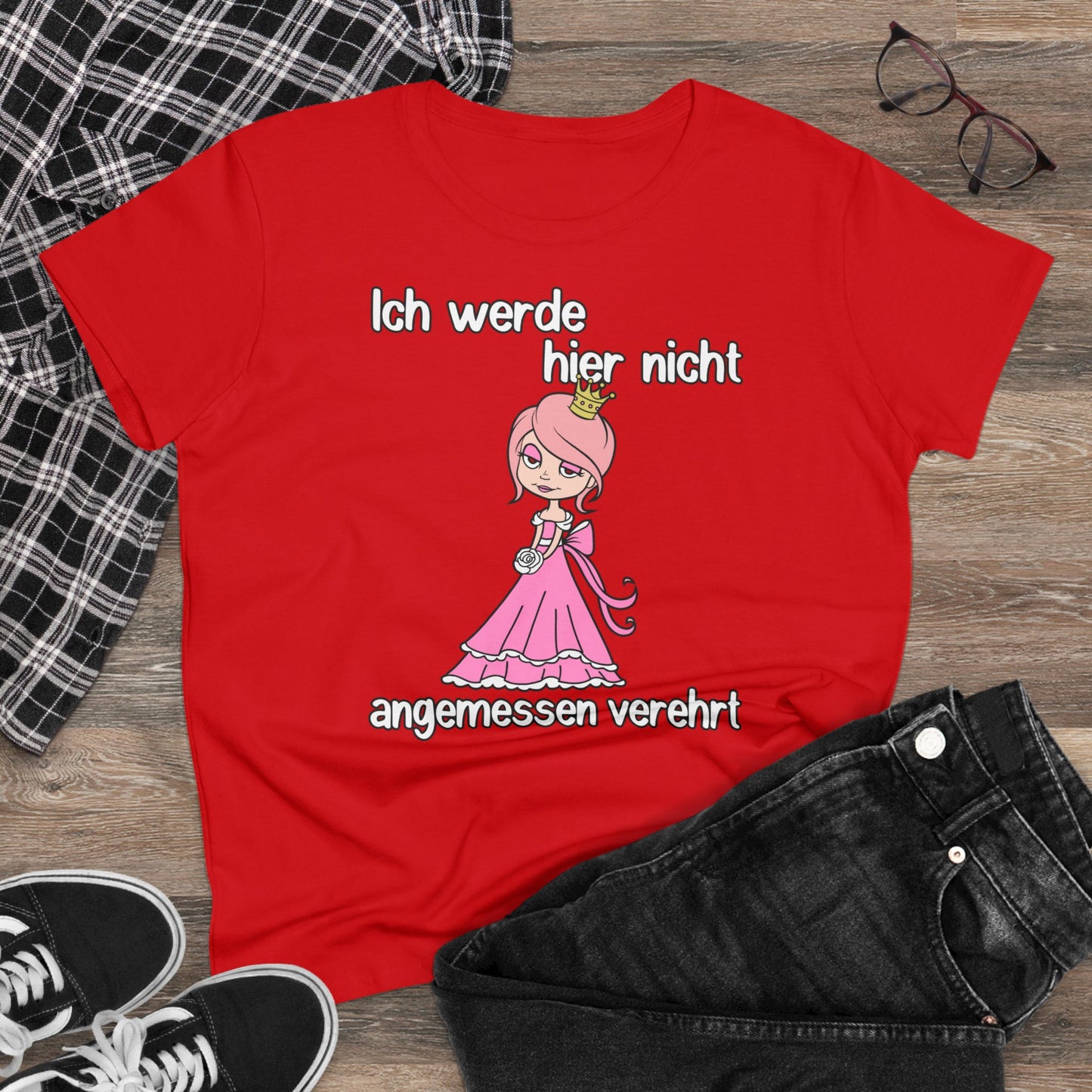 Damen T-Shirt Nicht angemessen verehrt