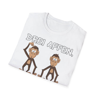 T-Shirt Drei Affen die sich fragend ansehen