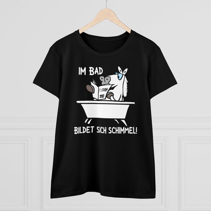 Damen T-Shirt Im Bad bildet sich Schimmel