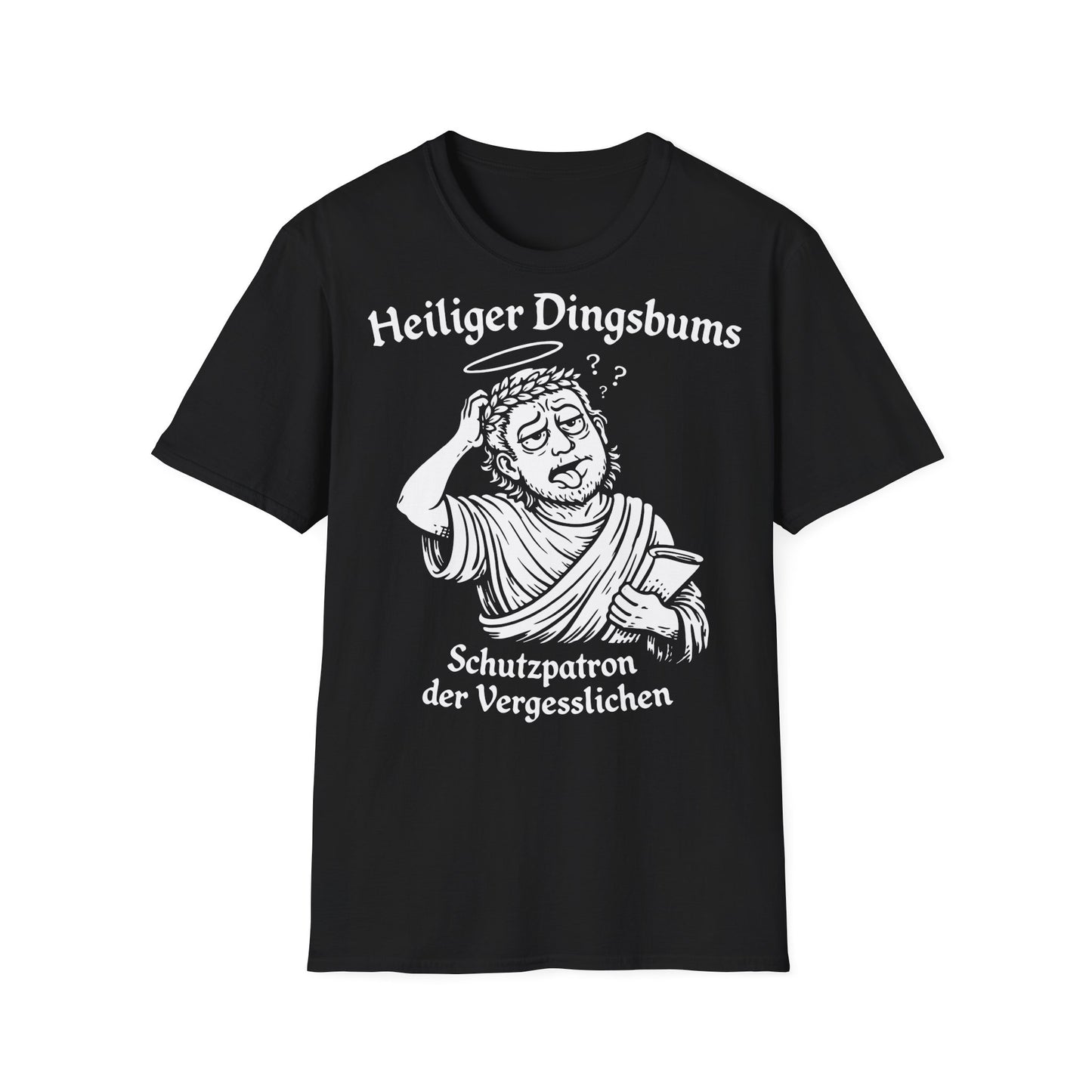 T-Shirt (bis 5XL) Heiliger Dingsbums Schutzpatron der Vergesslichen