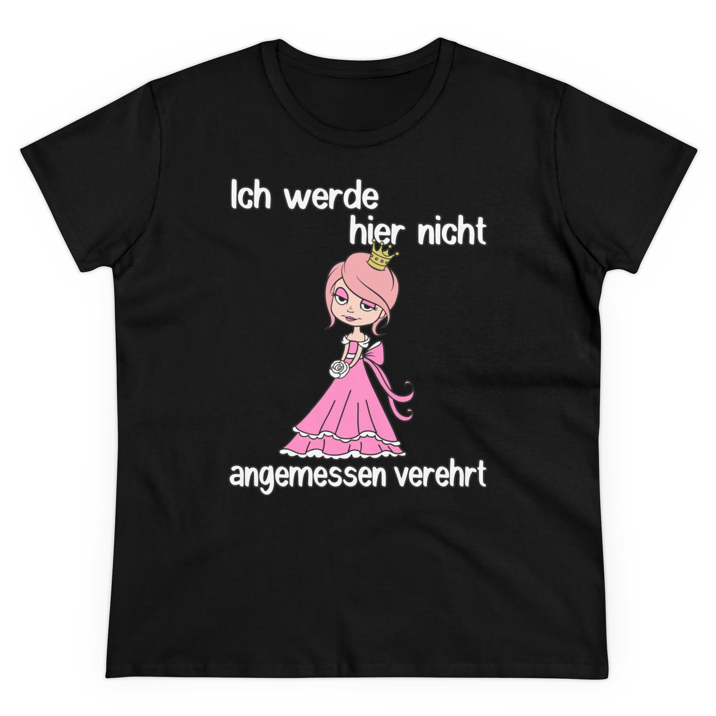 Damen T-Shirt Nicht angemessen verehrt